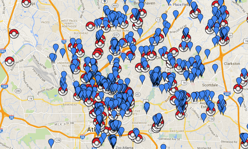 Pokemon Go Atlanta Map Pokémon GO Tips for Catching Them All in Atlanta   Atlanta 