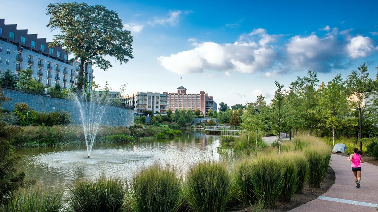 Atlanta Historic Fourth Ward Park Fountain