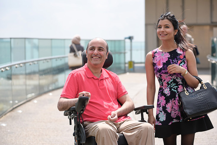 Motability Scheme customer on scooter