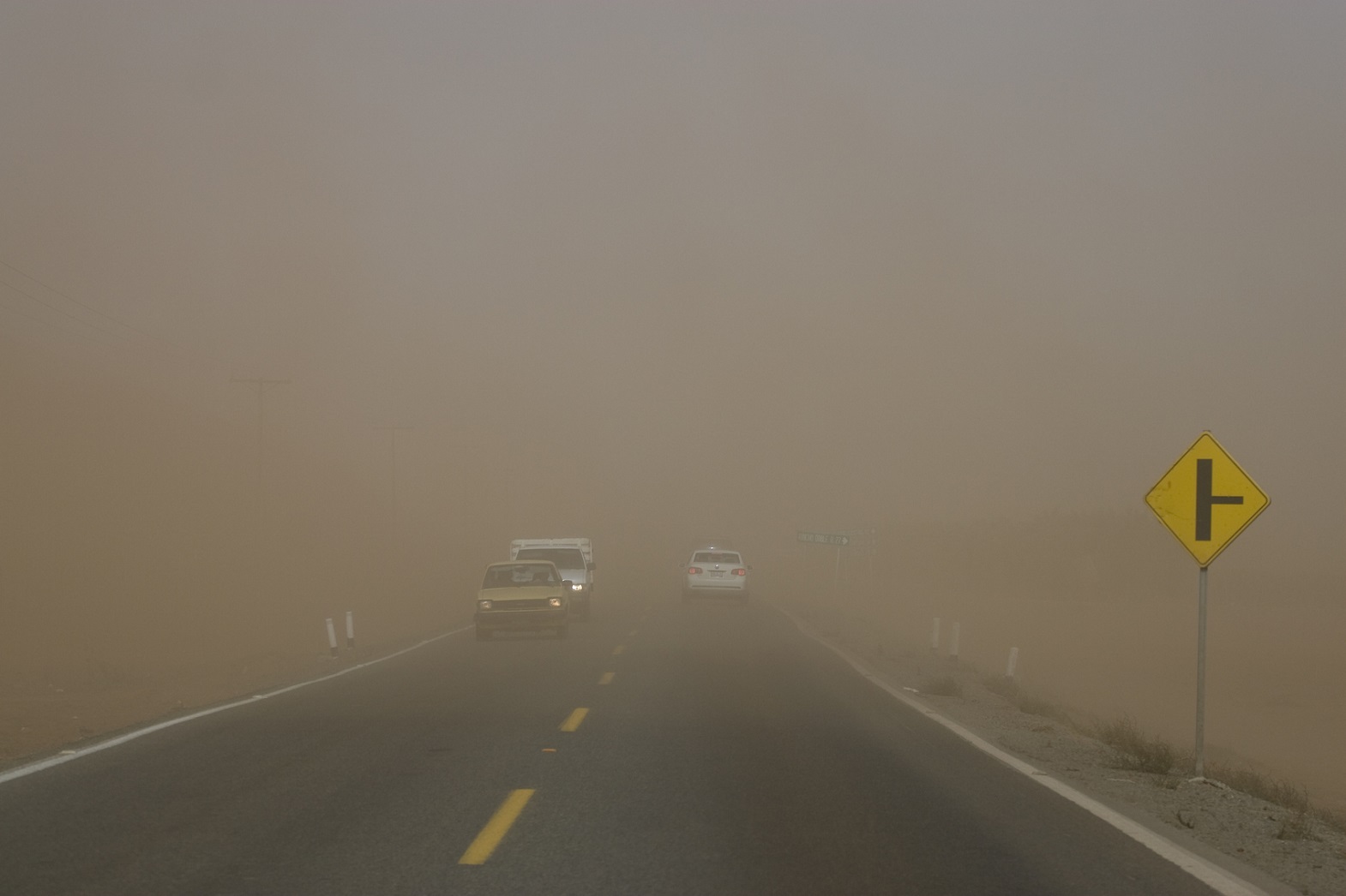 Dust storm visibility