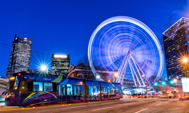 Atlanta Streetcar Sky View