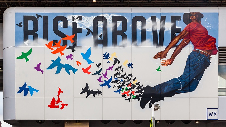 Fahamu Pecou's Rise Above Mural