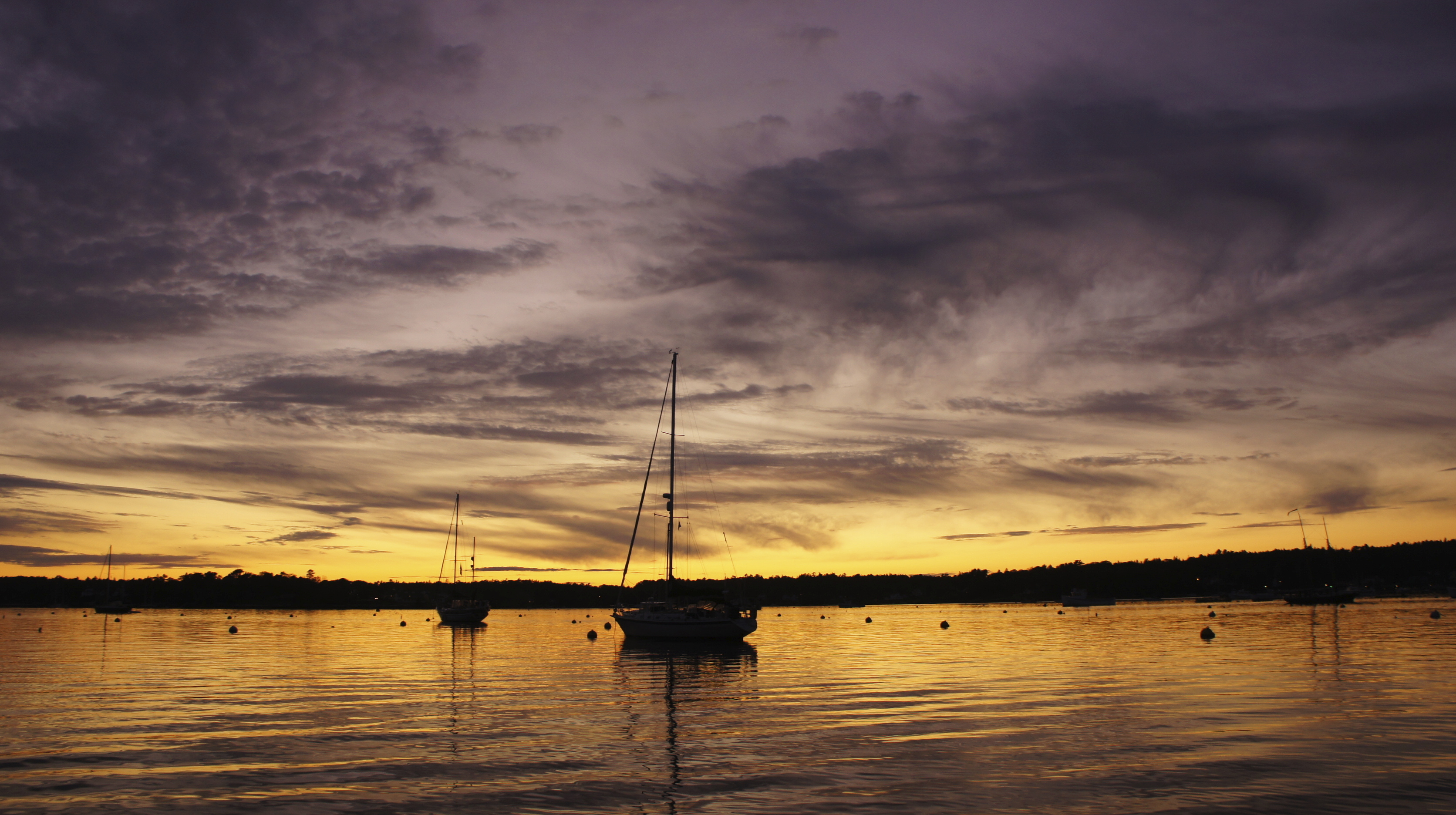 sunset in Maine